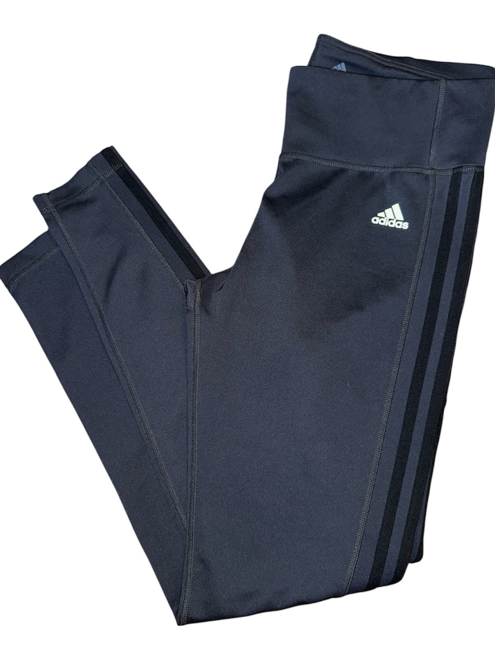 Adidas Climalite Gray 3 Stripe Leggings Women’s Size Large